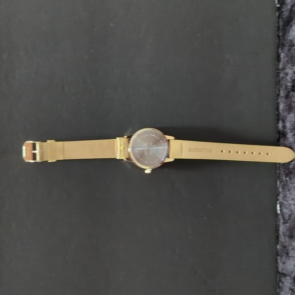 Manhattan by Croton Women's Stainless Steel Gold Color Watch w/Rhinestone Face - Picture 3 of 7